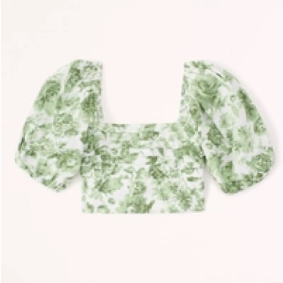 Puff sleeve floral top - Picture 1 of 2